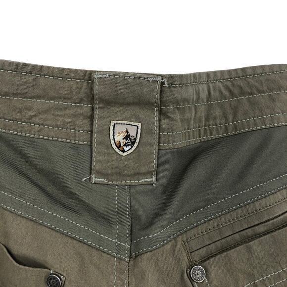 Kuhl Pants Womens Size 6 Regular Khaki Green Stretch Low Rise Straight Leg - Picture 8 of 11